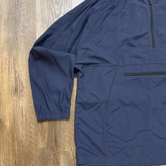 LL Bean Mountain Classic Anorak Jacket Navy Pullover Hooded Rain Coat Men’s XL - Picture 5 of 16